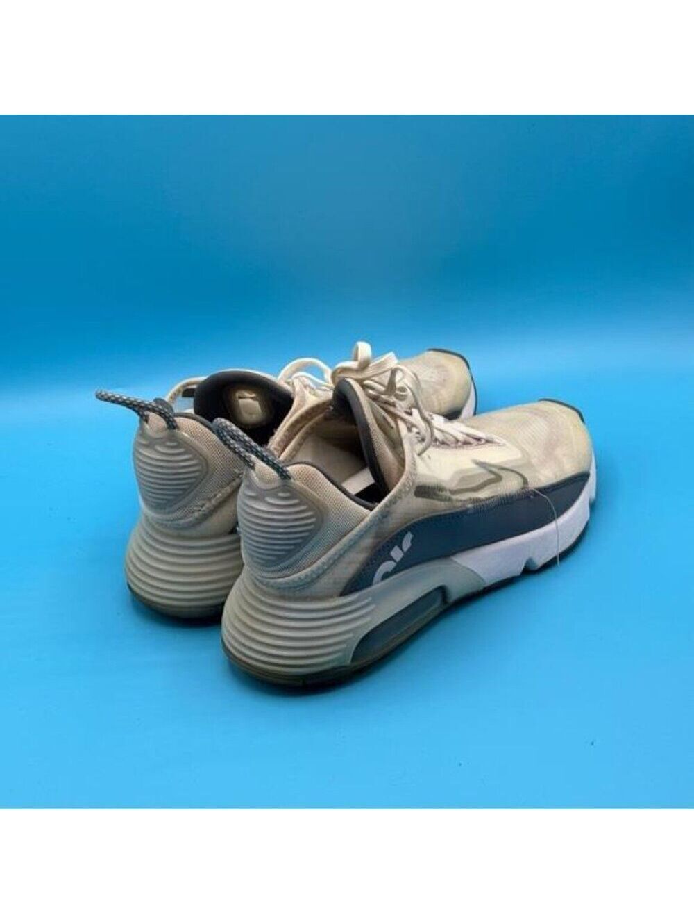 Nike Air Max 2090 Sneakers - Cream and Gray - Picture 3 of 4